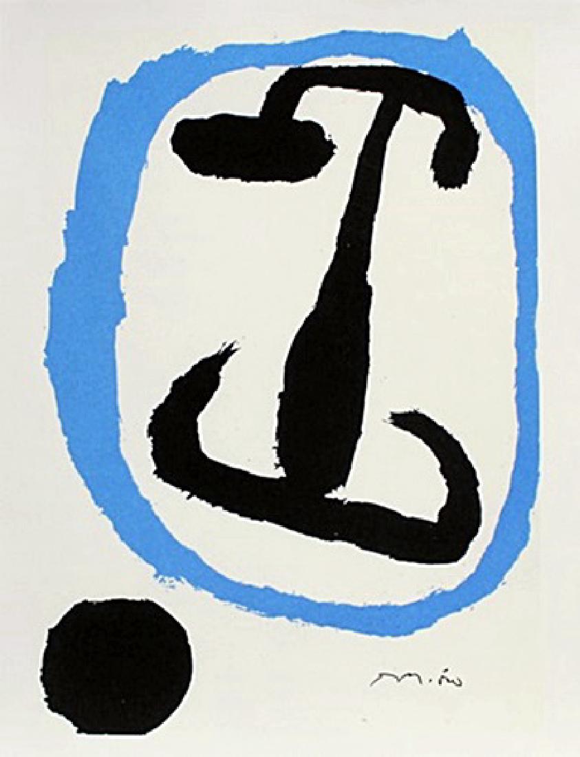 Lithograph By Joan Miro: Lithograph By Joan Miro, Plate Signed, Limited Edition, Size Approx. 14 1/2 x 12 In. Joan Miro, (04/20/1893 - 12/25/1973) Was Catalan Spanish Painter, Sculptor and ceramicist born in Barcelona. He has