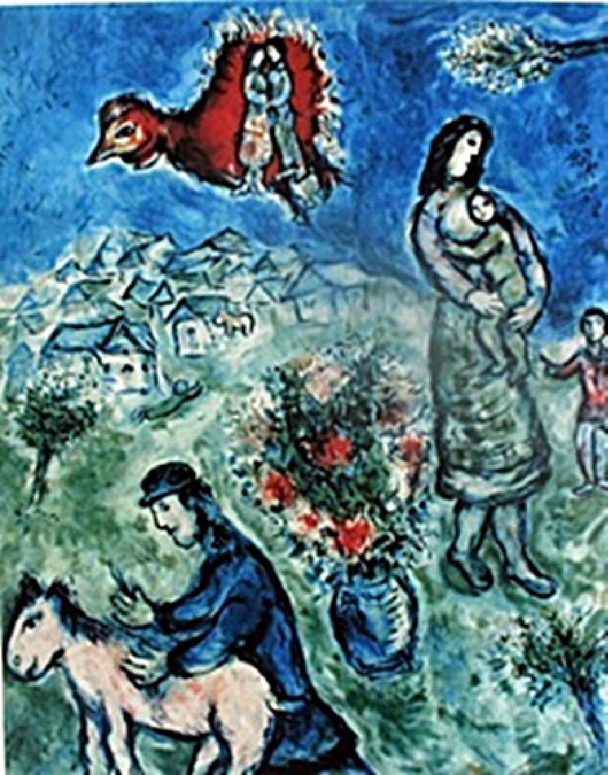 Lithograph Marc Chagall: authentic lithograph , Pencil signed Authentic Marc Chagall, Approximately 15" x 11" In.