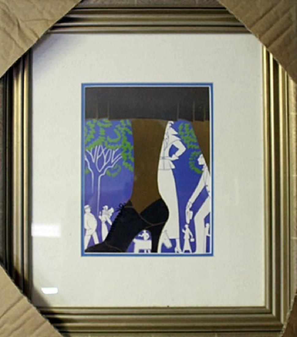 Lithograph "Brown Boot" By Erte: Lithograph "Brown Boot" By Erte, Size Approx. 20 x 17 In. Romain de Tirtoff (23 November 1892 – 21 April 1990) was a Russian-born French artist and designer known by the pseudonym Erté, from
