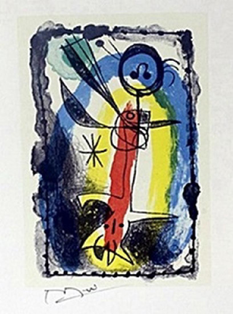 Print "XXE" Joan Miro: Print "XXE" Joan Miro signed, size approx. 12 x 10 in. Joan Miro, (04/20/1893 - 12/25/1973) Was Catalan Spanish Painter, Sculptor and ceramicist born in Barcelona. He has been a significant influence