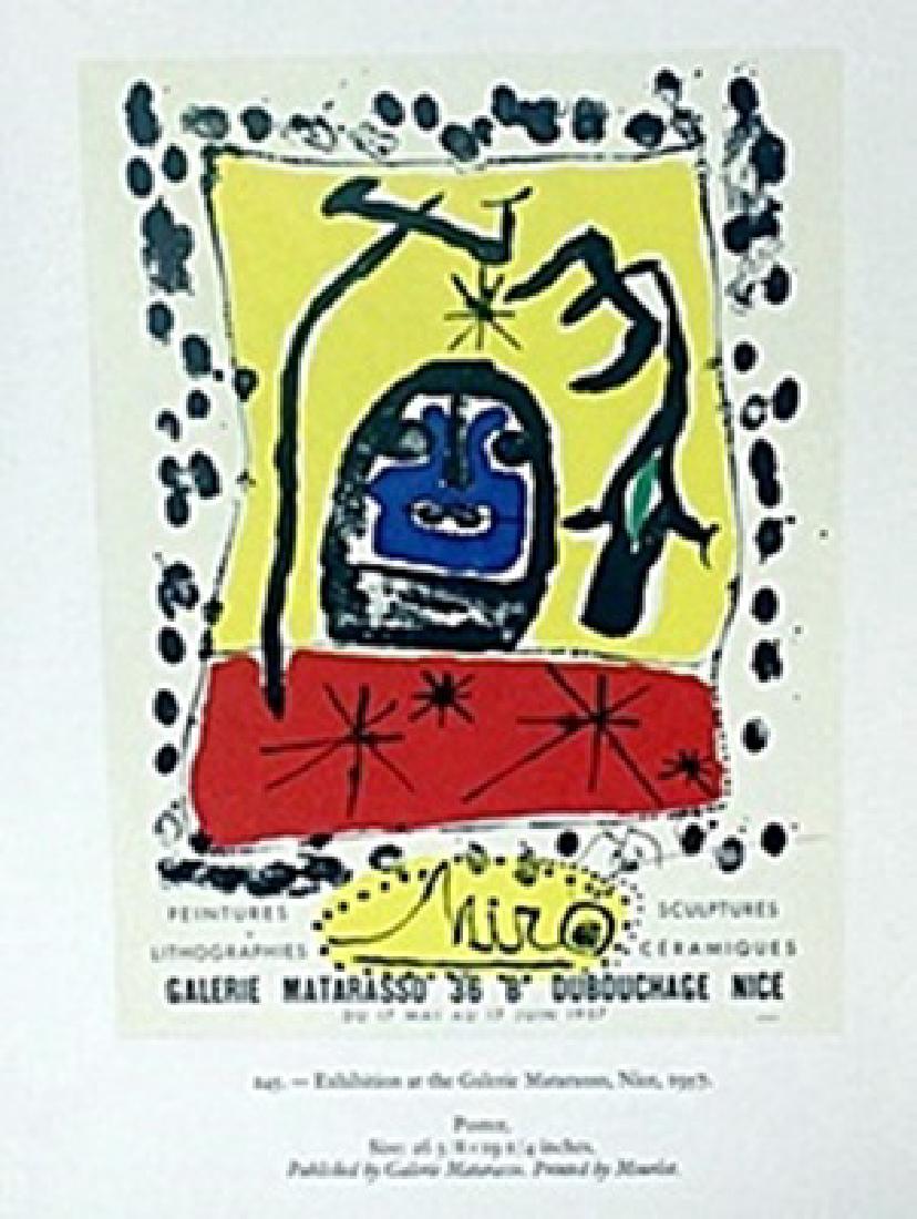 Print "Gallerie Poster" Joan Miro: Print "Gallerie Poster" Joan Miro signed, size approx. 12 x 10 in. Joan Miro, (04/20/1893 - 12/25/1973) Was Catalan Spanish Painter, Sculptor and ceramicist born in Barcelona. He has been a significan