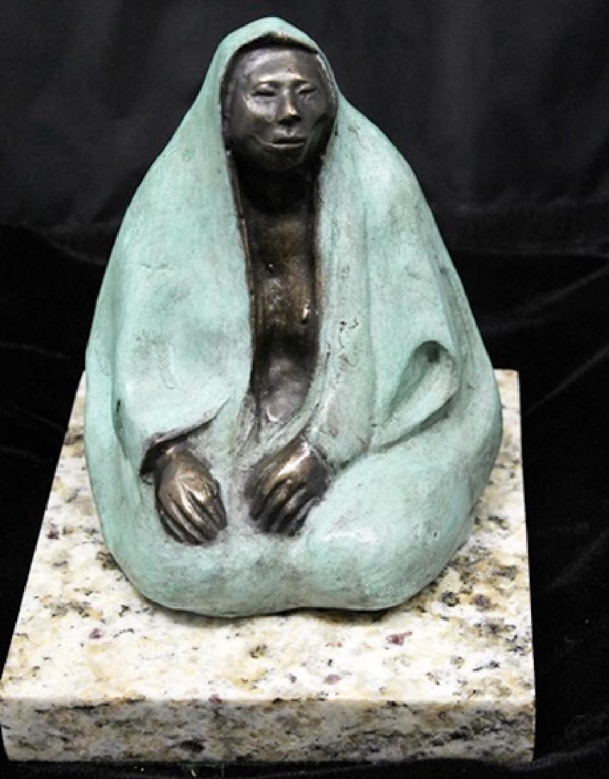 Bronze Sculpture - Francisco Zúñiga: In our opinion a work from the artist’s model, originating in his circle and cast during his lifetime or shortly thereafter, in the manner of Francisco Zúñiga, Bronze Sculpture on a Marble Base.