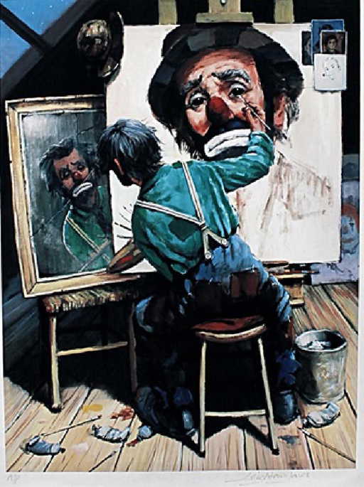 sad clown leighton jones