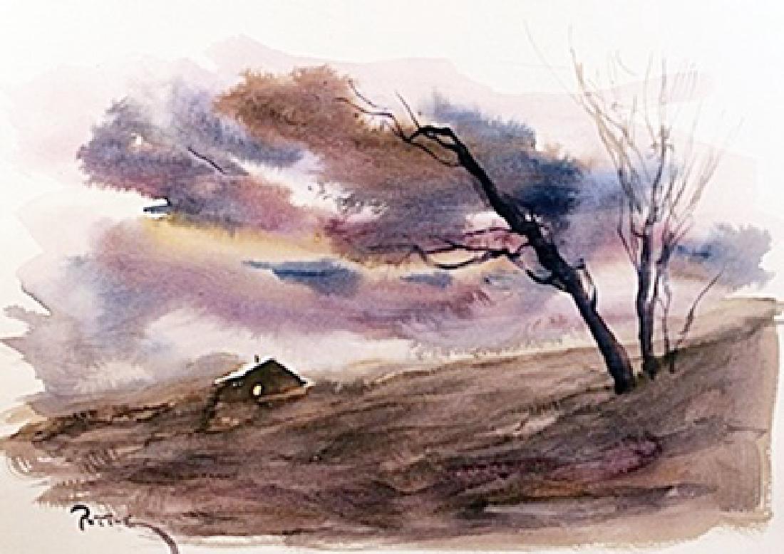 After Ken Potter Original Watercolor on Paper: After Ken Potter Original Watercolor on Paper . Comes unframed; framing available at an additional cost, . Approx. Paper size: 12"x16"