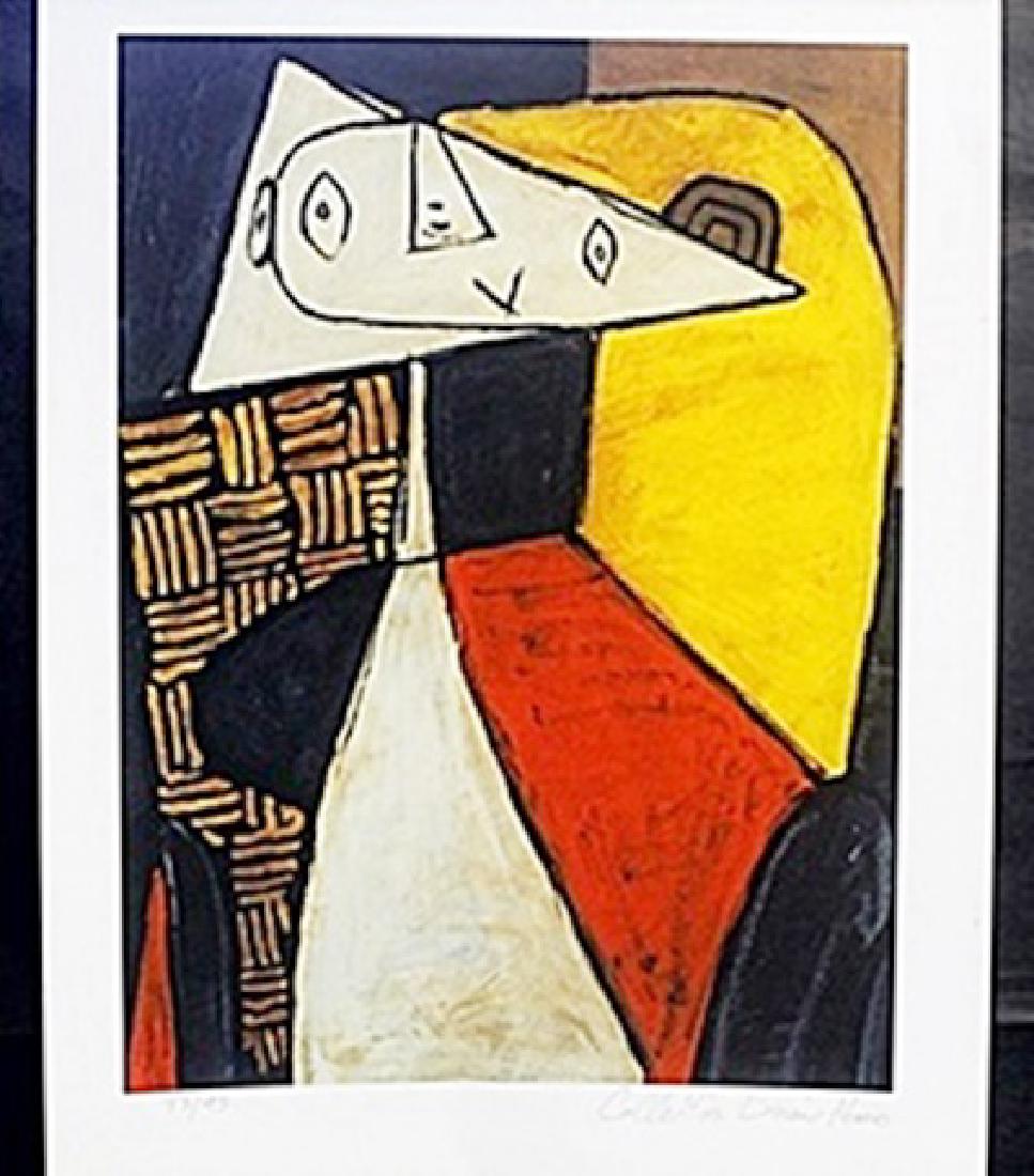 Lithograph Pablo Picasso: authentic lithograph Pablo Picasso, Size Approx. 17x12 In. Pablo Picasso (October 25th 1881 - April 8th 1973), also known as Pablo Ruiz y Picasso, was singular in the art world. Not only did he manage