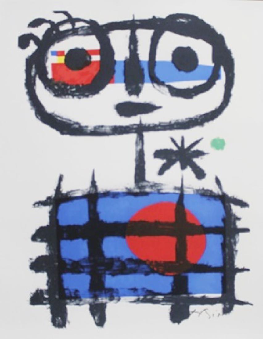 Lithograph By Joan Miro: Lithograph By Joan Miro, Plate Signed, Limited Edition, Size Approx. 14 1/2 x 12 In. Joan Miro, (04/20/1893 - 12/25/1973) Was Catalan Spanish Painter, Sculptor and ceramicist born in Barcelona. He has