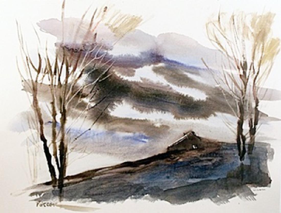 After Ken Potter Original Watercolor on Paper: After Ken Potter Original Watercolor on Paper . Comes unframed; framing available at an additional cost, . Approx. Paper size: 12"x16"