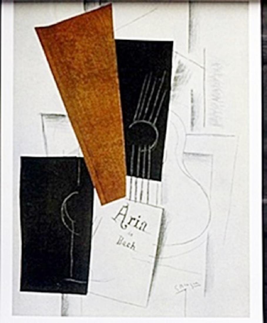 Lithograph "Aria de Bach" Georges Braque: authentic lithograph "Aria de Bach" Georges Braque, size approx. 14 x 11 in.