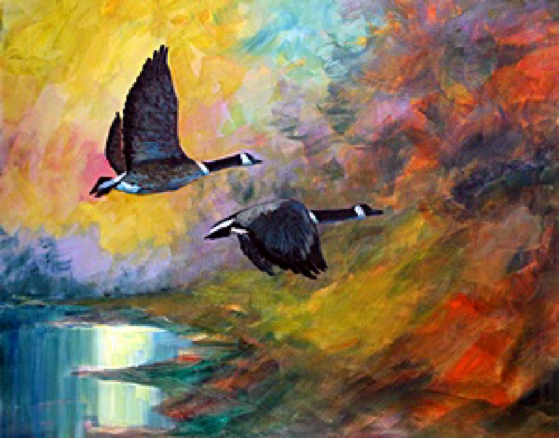 Original Painting by Michael Schofield: Original, Acrylic Painting on StretchedCanvas, Item does NOT come Framed, A Certificate of Authenticity will be provided, Size Approx. 24" x 30" Inches