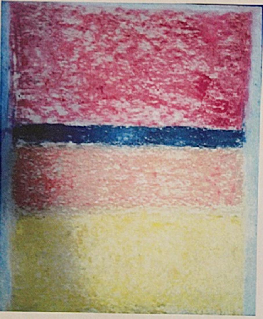 Mark Rothko - NO. 67: In the manner of Mark Rothko "NO. 67" pastel on paper circa. 1955, private collection approx. 19x13in. A prominent figure among the New York School painters, In the manner of Mark Rothko moved through