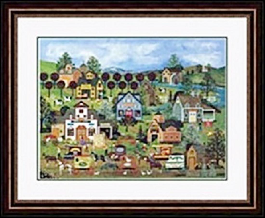 SHOPPING SPREE JANE WOOSTER SCOTT: authentic lithograph , IMAGE SIZE: 18X24" FRAMED SIZE: 28 1/16X 34 1/16"