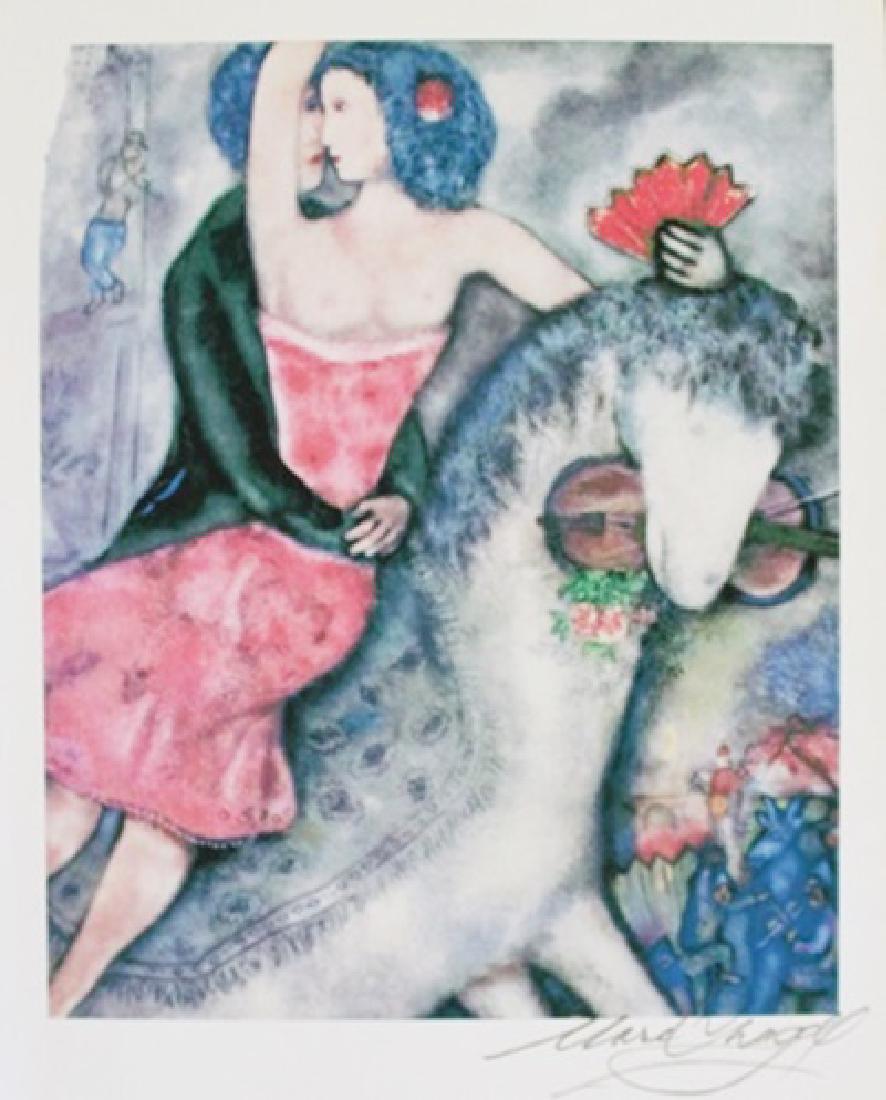 Lithograph By Marc Chagall: Lithograph By Marc Chagall, Signed by the Artist, Size Approx. 11 x 8 1/2 In. Marc Zakharovich Chagall (July 6th 1887 – March 28th 1985) "The quintessential Jewish artist of the twentieth century"Ma