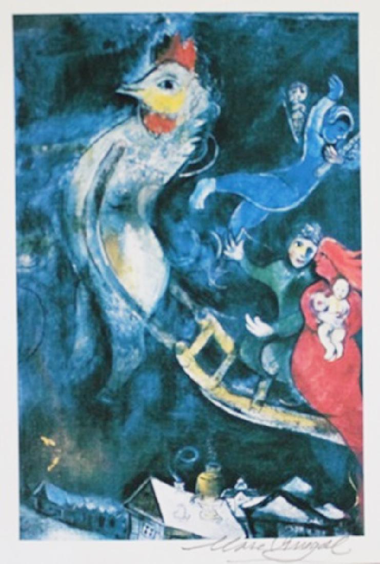 Lithograph By Marc Chagall: Lithograph By Marc Chagall, Signed by the Artist, Size Approx. 11 x 8 1/2 In. Marc Zakharovich Chagall (July 6th 1887 – March 28th 1985) "The quintessential Jewish artist of the twentieth century"Ma