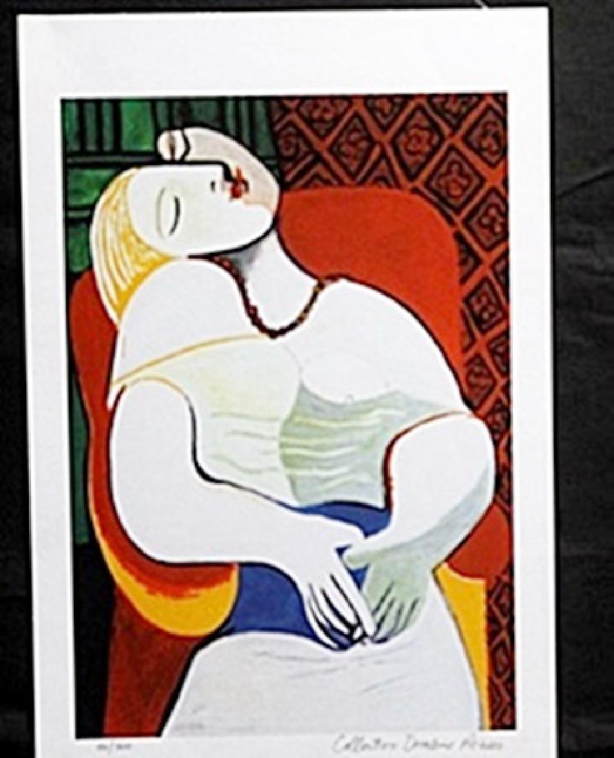 Lithograph Pablo Picasso: authentic lithograph Pablo Picasso, Size Approx. 21x13 In. Pablo Picasso (October 25th 1881 - April 8th 1973), also known as Pablo Ruiz y Picasso, was singular in the art world. Not only did he manage