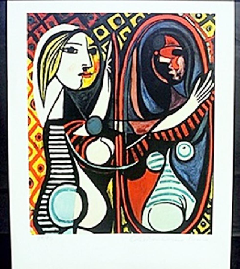 Lithograph Pablo Picasso: authentic lithograph Pablo Picasso, Size Approx. 16x12 In. Pablo Picasso (October 25th 1881 - April 8th 1973), also known as Pablo Ruiz y Picasso, was singular in the art world. Not only did he manage