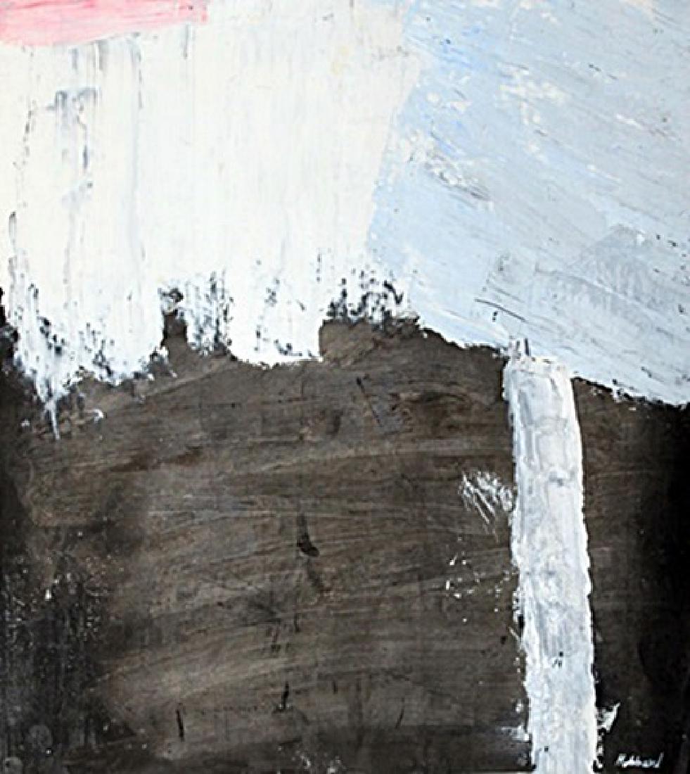 Alex Hubbard - The Beach: Oil on paper in the manner of Alex Hubbard - The Beach, bearing the signature. Unframed dimensions approx 15 x 13 inches.