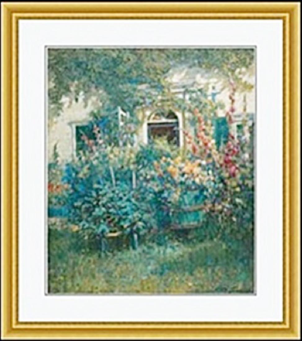 KENNEBUNKPORT DOORWAY ABBOTT FULLER GRAVES: authentic lithograph , IMAGE SIZE: 23 15/16X28 1/4", FRAMED SIZE: 34 3/4X 39 1/8"