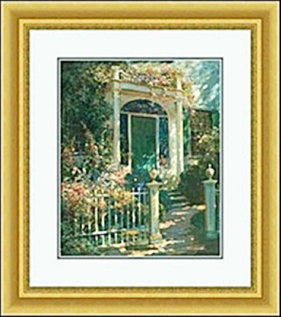 PORTSMOUTH DOORWAY ABBOTT FULLER GRAVES: authentic lithograph , IMAGE SIZE: 11 1/2X14", FRAMED SIZE: 20 3/8X 22 7/8"