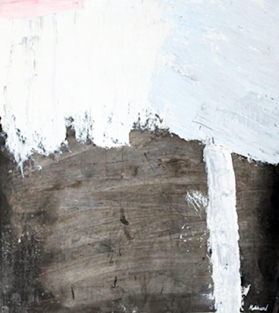 Alex Hubbard - The Beach: Oil on paper in the manner of Alex Hubbard - The Beach, bearing the signature. Unframed dimensions approx 15 x 13 inches.