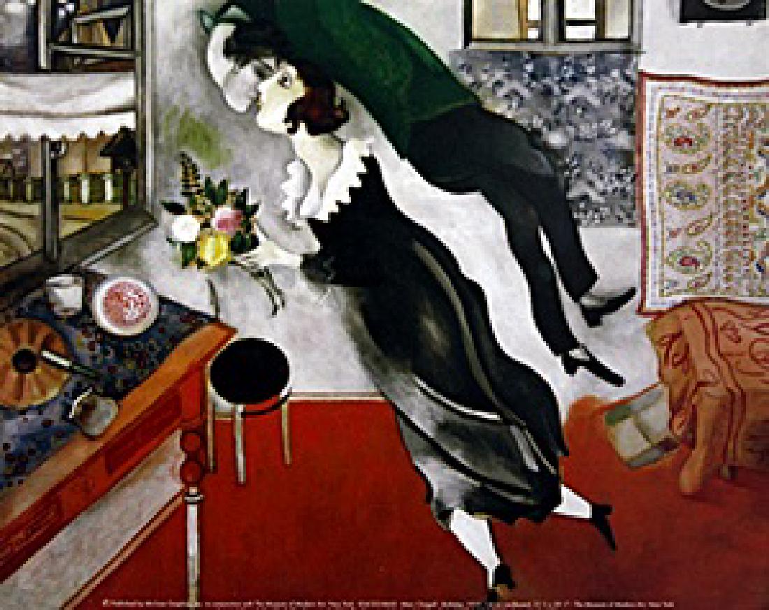 Print "Birthday" Marc Chagall: "After"Fine Art Print, Approx. 8" " x 10" In." In.