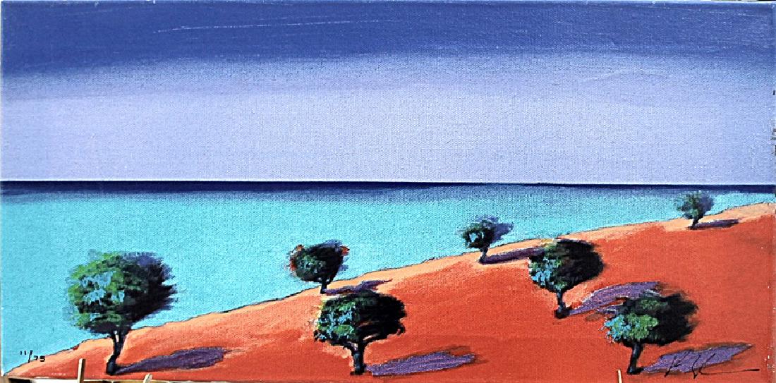 Into The Blue - Paul Powis - Silkscreen: Silkscreen by Paul Powis. Paul Powis began his art training at the Birmingham College of Art and Design, studying for a Foundation in Art and Design between 1968-69. He then went on to study at Portsm