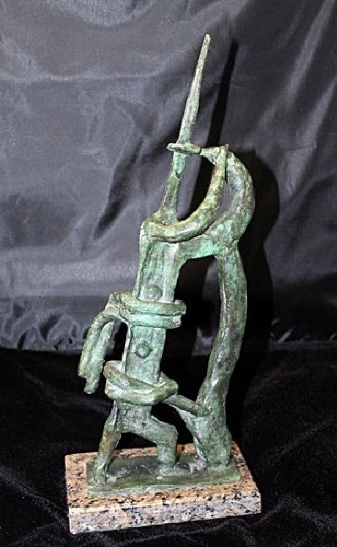 Signed Limited Edition Bronze Lipchitz: Old recast patina bronze sculpture Jacques Lipchitz, bearing a signature in a limited edition. Dimensions approx 19 x 7 x 7.