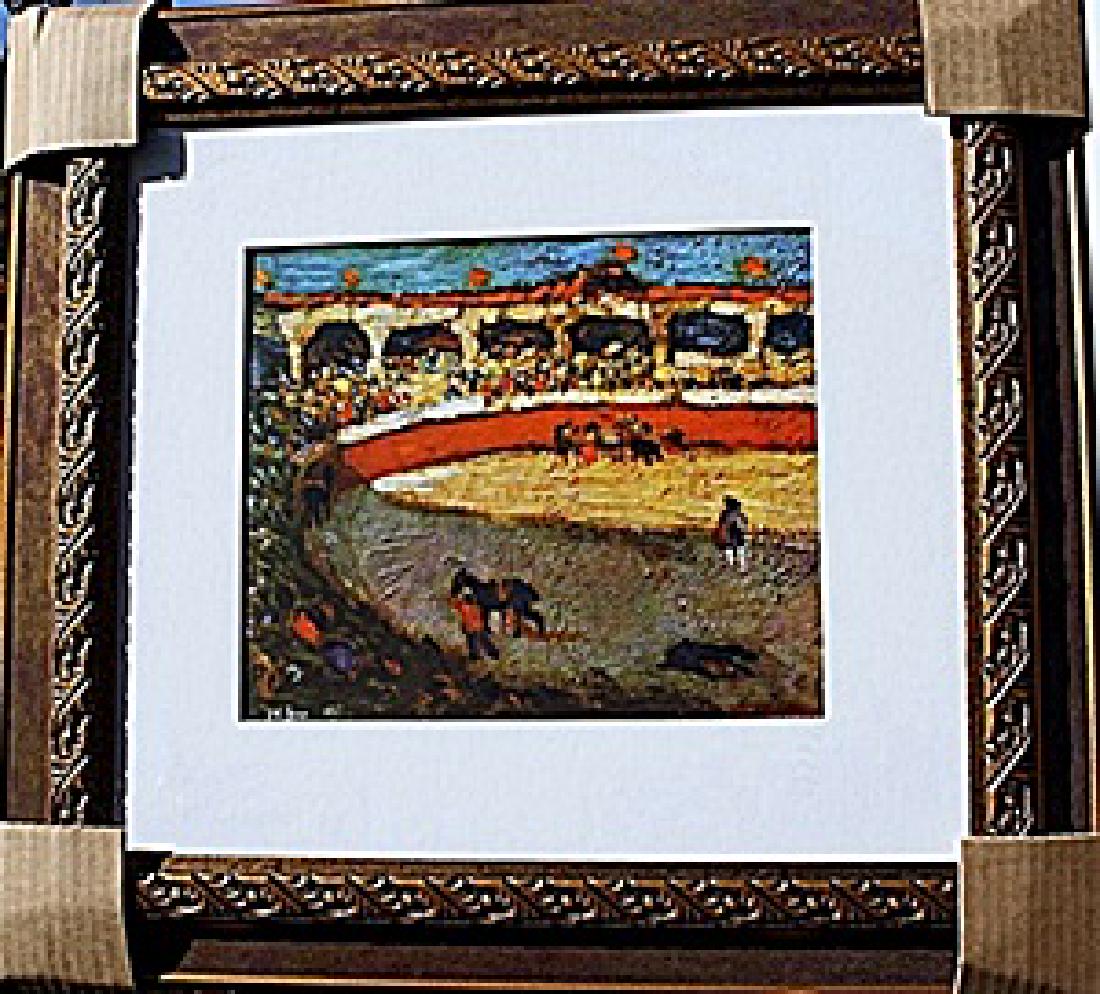 "Bullfight III" -"After"Picasso - Limited Edition: "After" Pablo Diego José Francisco de Paula Juan Nepomuceno María de los Remedios Cipriano de la Santísima Trinidad Ruiz y Picasso (25 October 1881 – 8 April 1973) was a Spanish painter, draughts