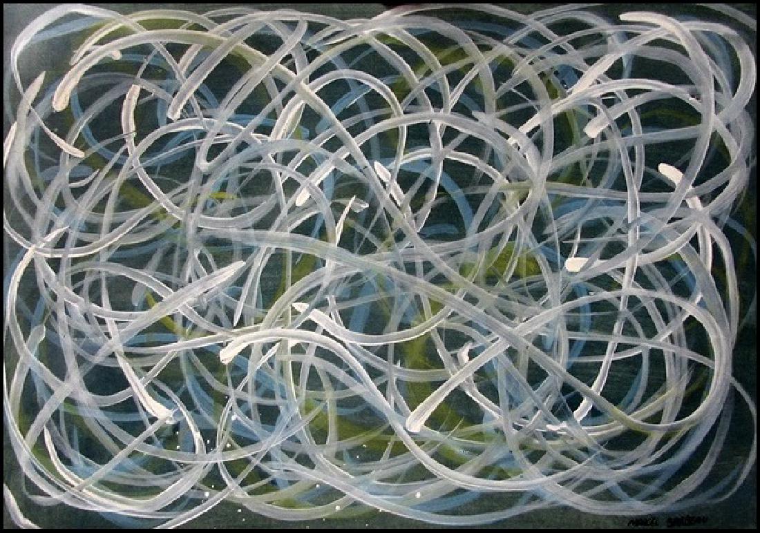 Marcel Barbeau In the style of Oil On Paper: • Artist: Marcel Barbeau • Title: Untitled • Dimensions: approximately 19x14 In • Medium: Oil On Paper “In the style of” works are works by an unknown creator whose style is strongly under
