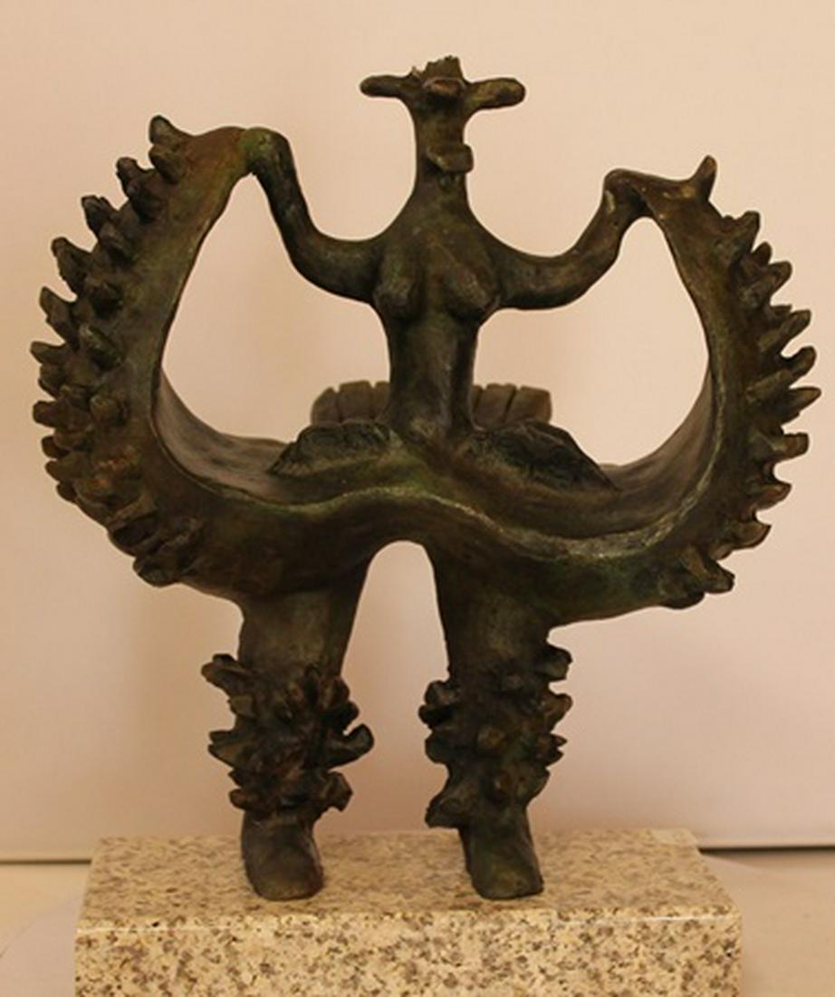 Patina Bronze Sculpture - Jacques Lipchitz: Limited Edition, Hand Signed, Patina Bronze Sculpture after the artist, Size Approx. 11" x 3" x 10" in.