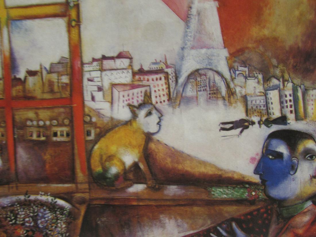 Signed Lithograph - Marc Chagall H93: Signed March Chagall lithograph. Marc Zakharovich Chagall was a Russian-French artist of Belarusian Jewish origin. An early modernist, he was associated with several major artistic styles and created 