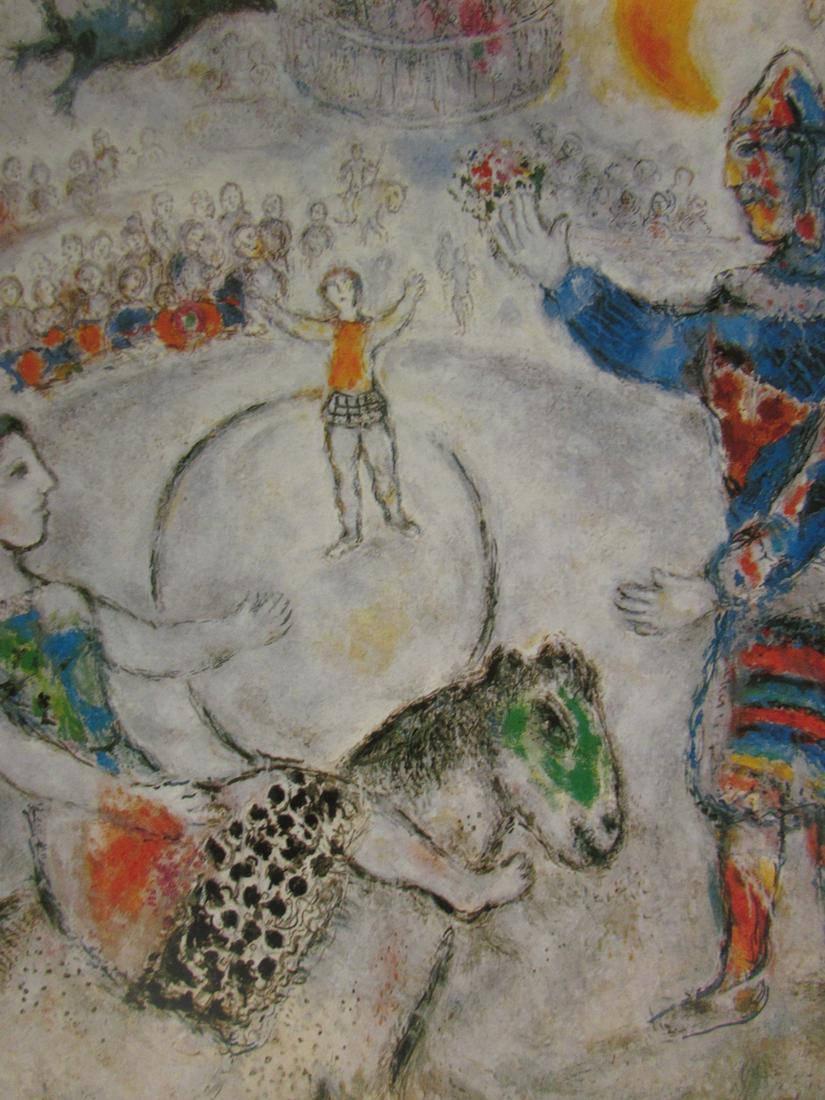 Signed Lithograph - Marc Chagall H139: Signed March Chagall lithograph. Marc Zakharovich Chagall was a Russian-French artist of Belarusian Jewish origin. An early modernist, he was associated with several major artistic styles and created 