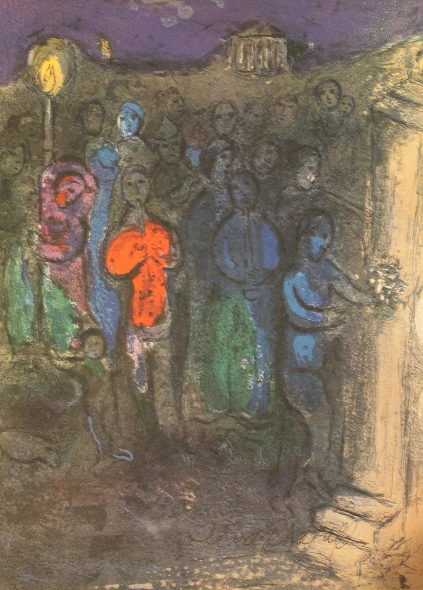 "After" Marc Chagall - Lithograph 116: Lithograph in the style of Marc Zakharovich Chagall was a Russian-French artist of Belarusian Jewish origin. An early modernist, he was associated with several major artistic styles and created works 