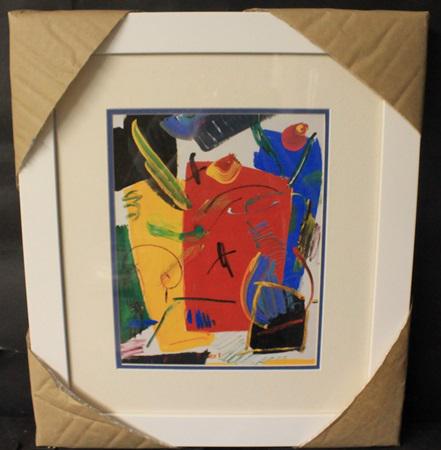 "UNKNOWN" By PETER MAX (N): Authentic Lithograph, Signed Authentic the artist, In the plate out of the book; Approximately 18 1/2 x 16 In.