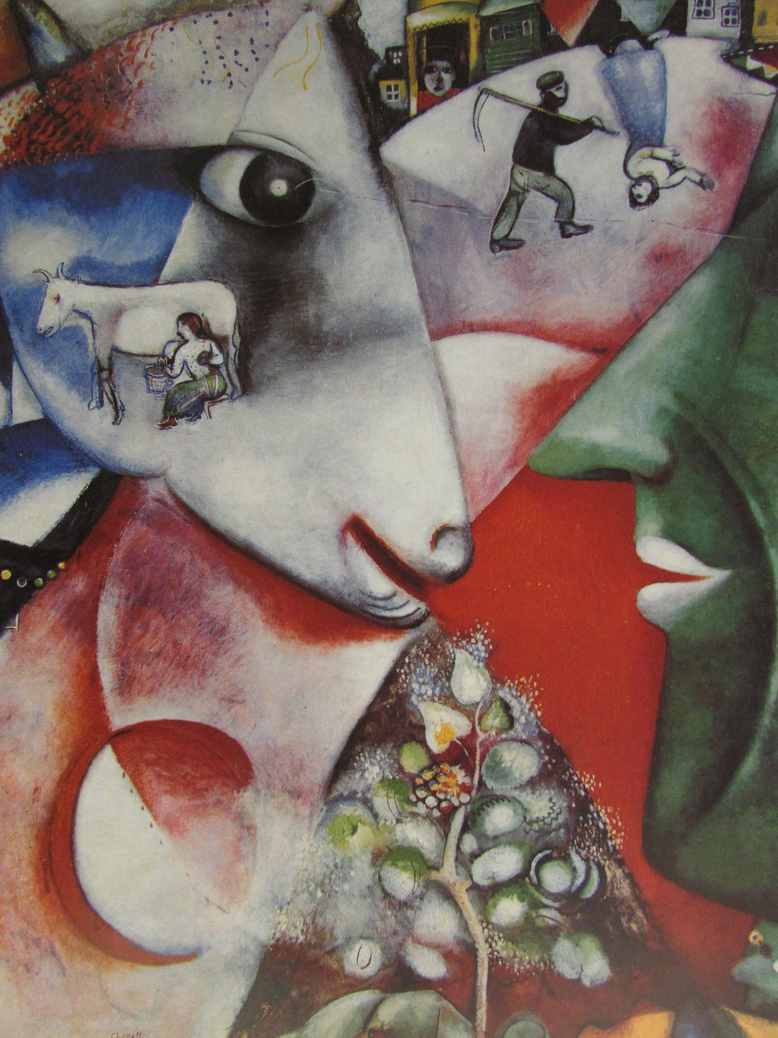 Signed Lithograph - Marc Chagall H112: Signed March Chagall lithograph. Marc Zakharovich Chagall was a Russian-French artist of Belarusian Jewish origin. An early modernist, he was associated with several major artistic styles and created 