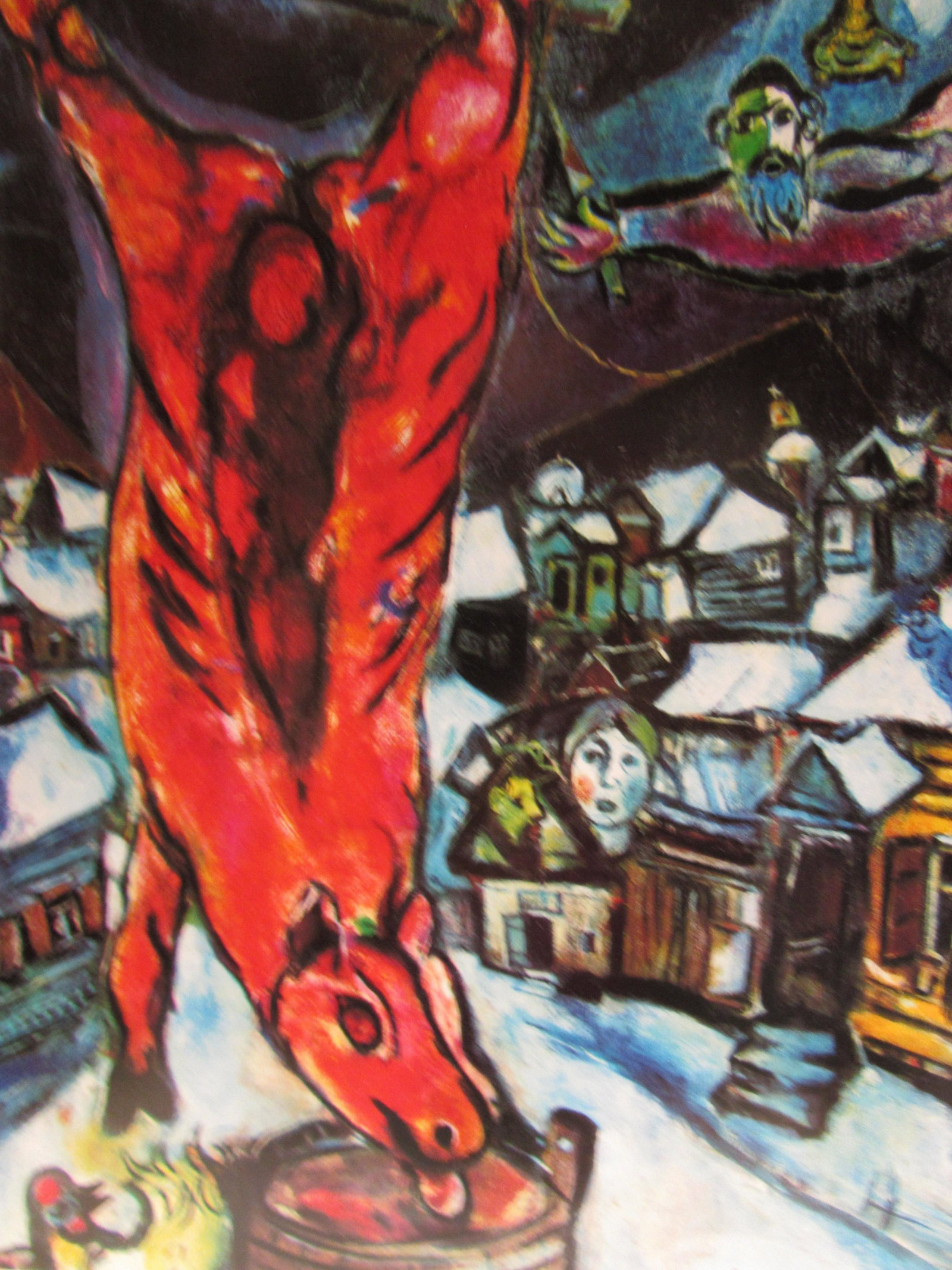 Signed Lithograph - Marc Chagall H175: Signed March Chagall lithograph. Marc Zakharovich Chagall was a Russian-French artist of Belarusian Jewish origin. An early modernist, he was associated with several major artistic styles and created 