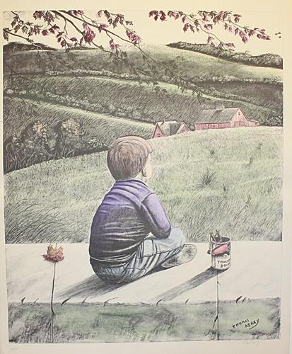 Thomas Kerry: • Artist: Thomas Kerry • Title: Hand Coloured • Dimensions: Approx 27x24 inches • Medium: Lithograph "After" in our opinion a copy or after cast of work by the artist