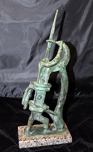 Signed Limited Edition Bronze Lipchitz: Old recast patina bronze sculpture Jacques Lipchitz, bearing a signature in a limited edition. Dimensions approx 17 x 7 Inches .