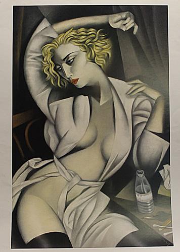 Madonna by Gary Kelley: • Artist: Gary Kelley • Title: Madonna • Dimensions: Appro 24x31 inches • Medium: Lithograph "After" in our opinion a copy or after cast of work by the artist