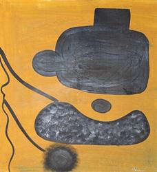 Venus - in the style of Victor Pasmore - Oil On Paper: Oil on paper in the style of Victor Pasmore, approx. 15x14 in. Patrick Heron was a British abstract and figurative artist, who lived in Zennor, Cornwall.
