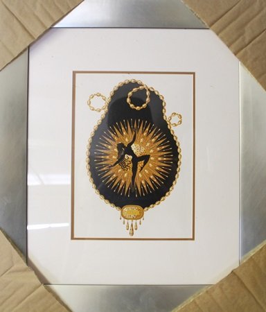 Lithograph By Erte: Lithograph By Erte, Size Approx. 22 x 19 In. Romain de Tirtoff (23 November 1892 – 21 April 1990) was a Russian-born French artist and designer known by the pseudonym Erté, from the French p