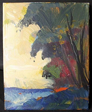 "Another Beautiful Day" By Michael Schofield (116EF): Orignal, Acrylic Paint on Canvas, Approximately 10 x 8 In.