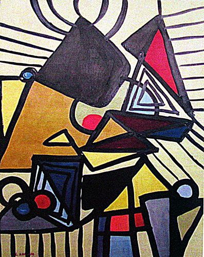 Lee Krasner - Composition 1933 Oil: Oil on paper Lee Krasner "Composition", private collection, circa 1933, unframed dimensions approximately 12x17