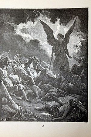 The Dore Bible Gallery "The Destruction of: From The Dore Bible Gallery containing one hundred superb illustrations. By Gustave Dore born in the city of Strasburg, January 10, 1833.