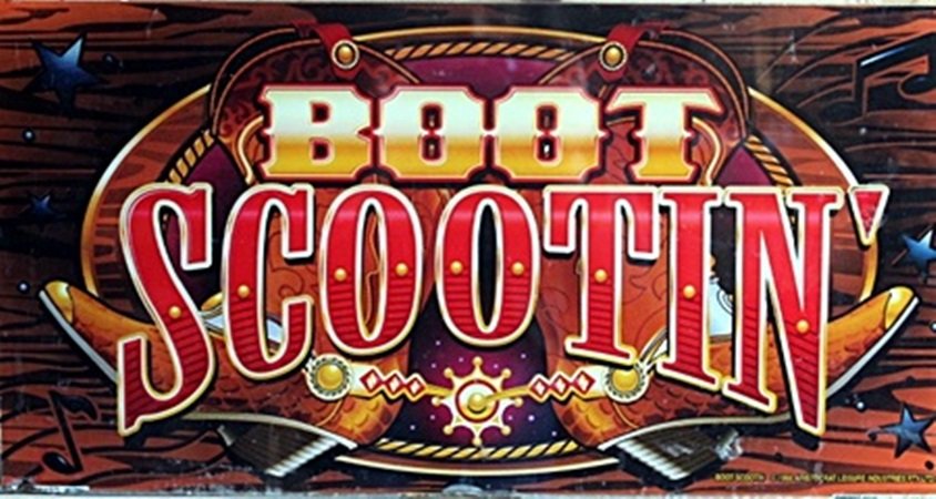 Vintage Collectible Casino Slot Machine Glass "Boot: Vintage Collectible Casino Slot Machine Glass "Boot Scootin' " Dimention