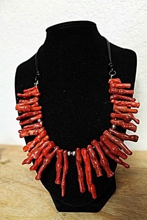 Coral with Silver Balls Necklace: Coral with Silver Balls Necklace All Natural 850cts. Approx.