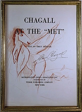 Marc Chagall Lithograph: Bearing the signature lithograph. Beautifully unframed; framing available at an additional cost, . Approx. size:16" x 11".