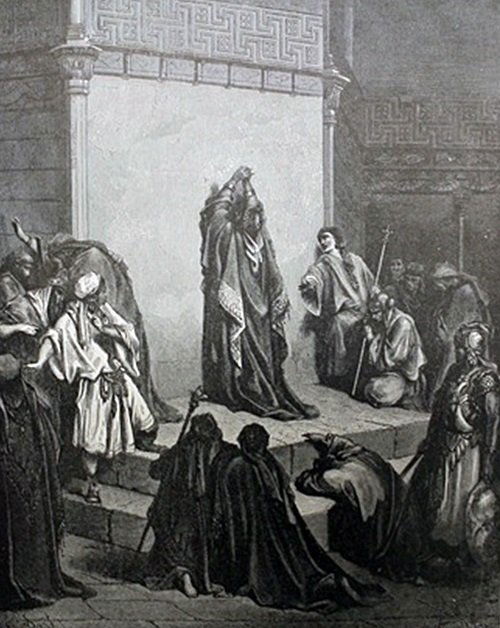 Bible Illustraition" by Gustave Dore: Artist Poster, Signed by the artist approximatley 21 x 20 In.