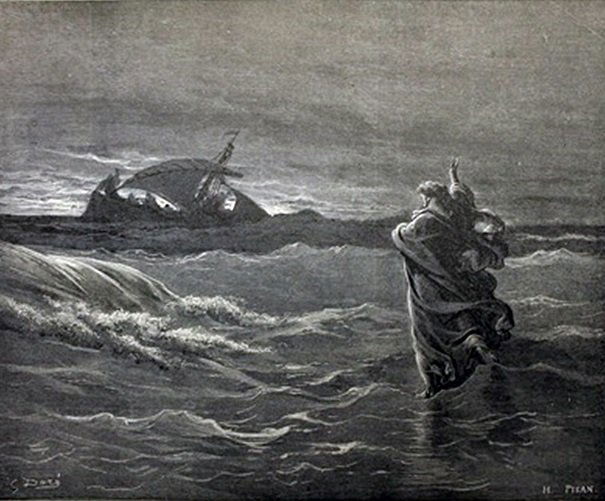 Bible Illustraition" by Gustave Dore: Artist Poster, Signed by the artist approximatley 21 x 20 In.