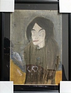 Hand Signed Pastel Drawing on Paper - Pablo Picasso: Professionally Framed, bears the signature Pastel Drawing on Paper attributed to the Artist, Approximate Size: 25" X 19" Inches