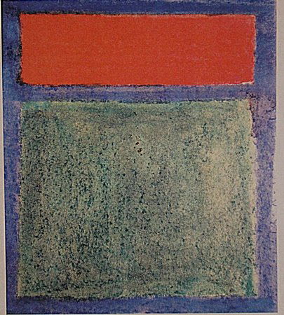 Mark Rothko - Red,Blue,And Green: In the manner of Mark Rothko "Red,Blue,And Green" pastel on paper circa. 1940, private collection approx. 19x13in. A prominent figure among the New York School painters, In the manner of Mark Rothko m